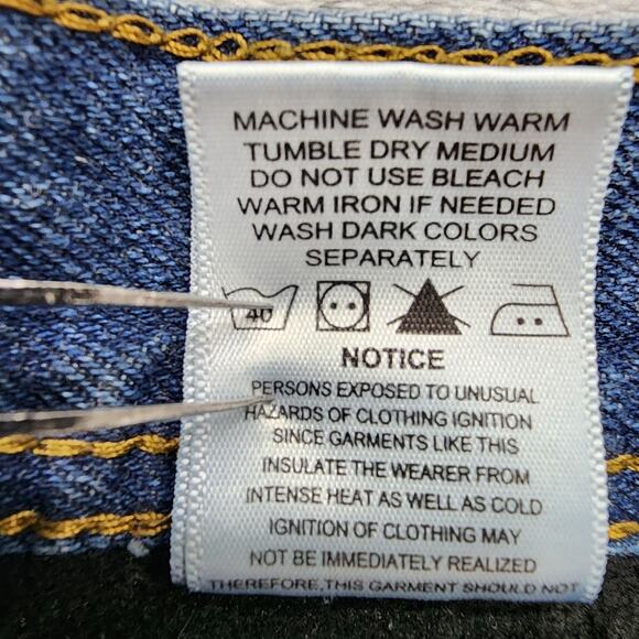 Polar King Key Flannel Lined Jeans Mens 38x30 Blue Denim Workwear Winter Cozy - Picture 8 of 14